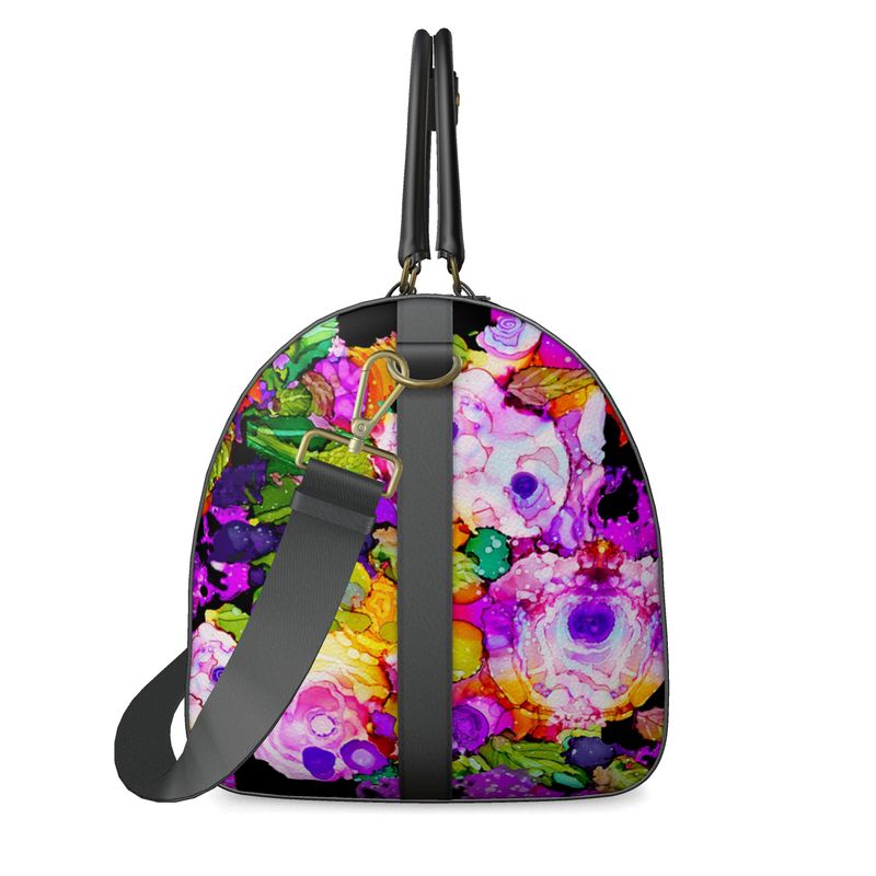 Cabbage Rose Splash Duffel