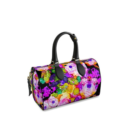 Rose Splash Napa Leather Duffle