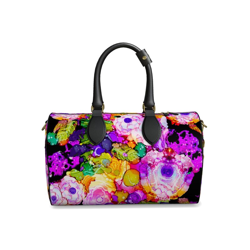 Rose Splash Napa Leather Duffle