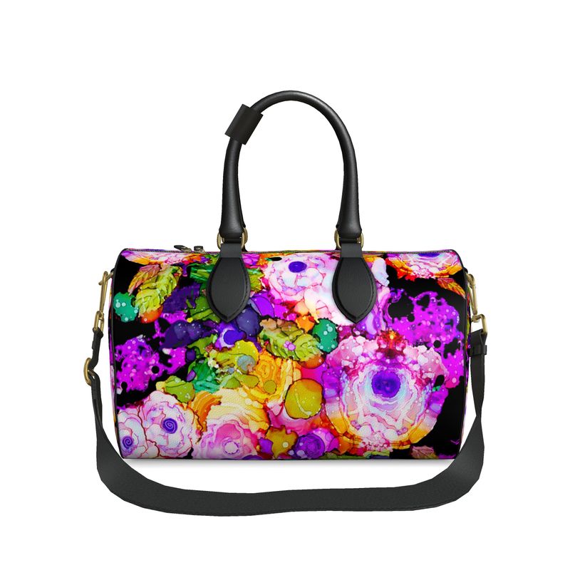 Rose Splash Napa Leather Duffle