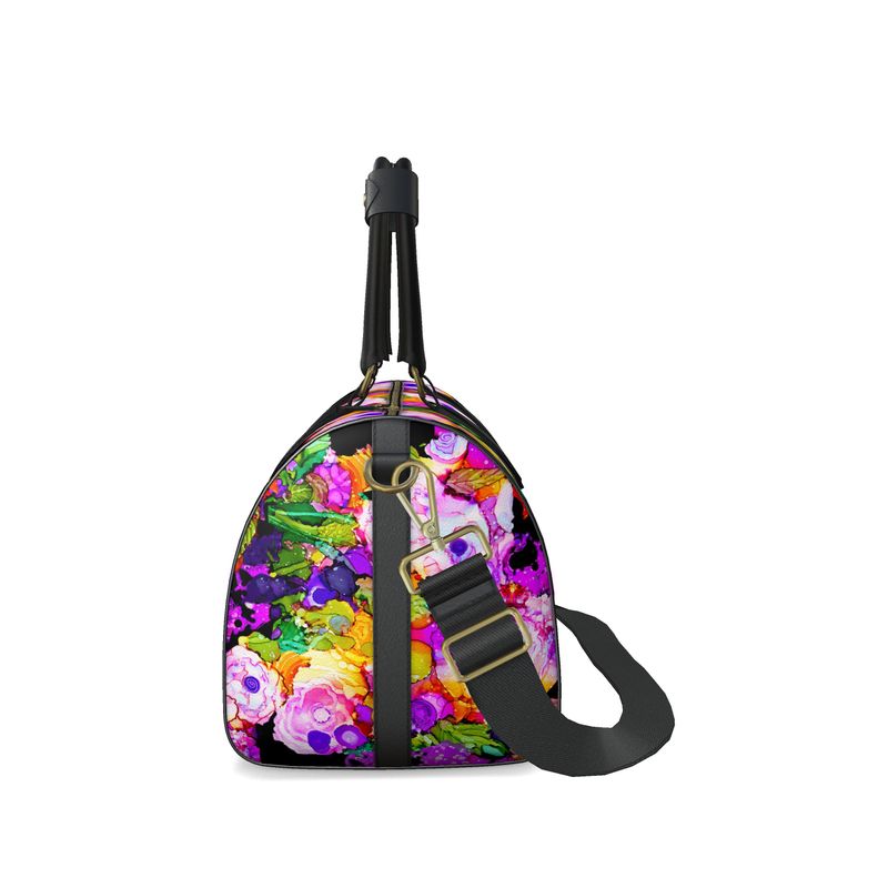 Rose Splash Napa Leather Duffle