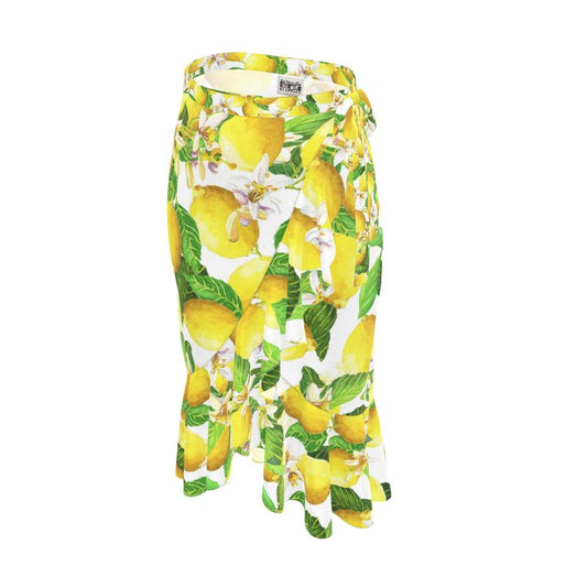 Sorrento Lemons Flounce Skirt