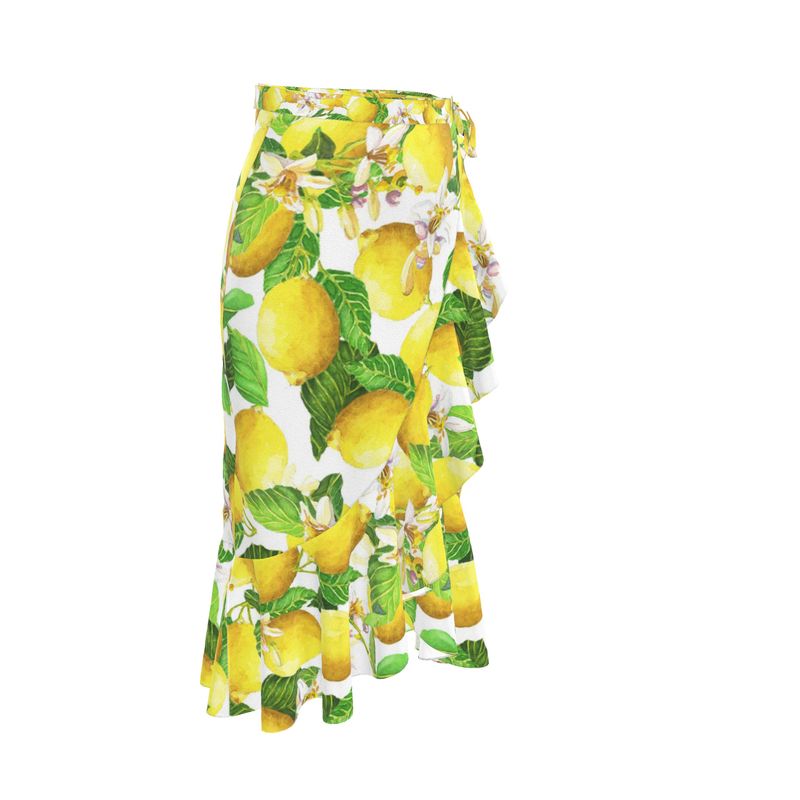 Sorrento Lemons Flounce Skirt