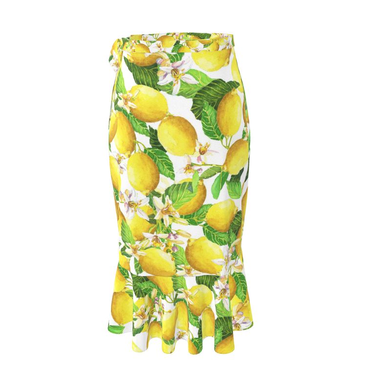 Sorrento Lemons Flounce Skirt