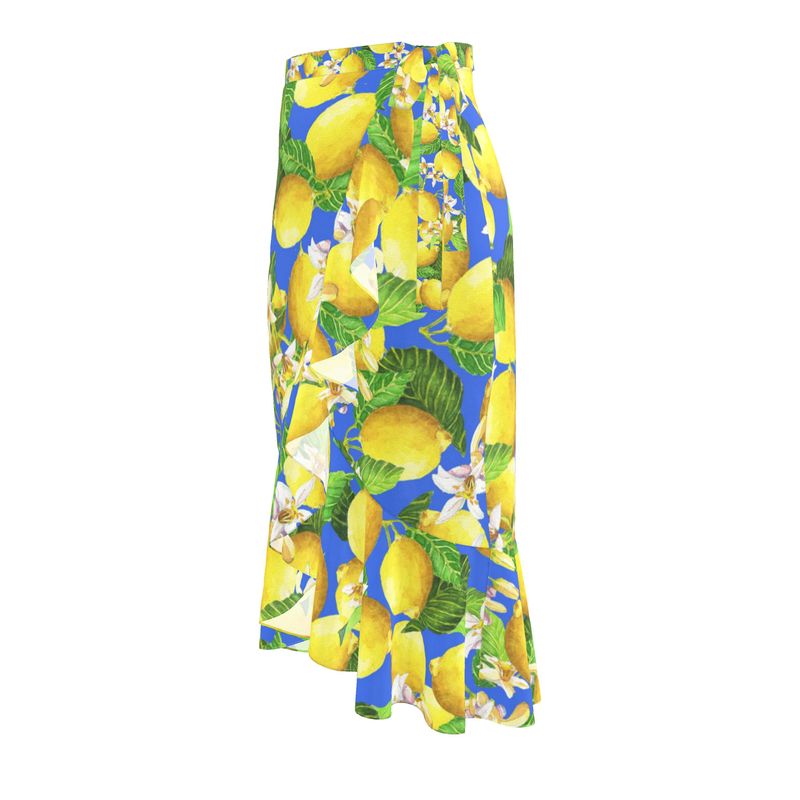 Sorrento Lemons Flounce Skirt