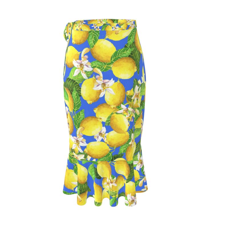 Sorrento Lemons Flounce Skirt
