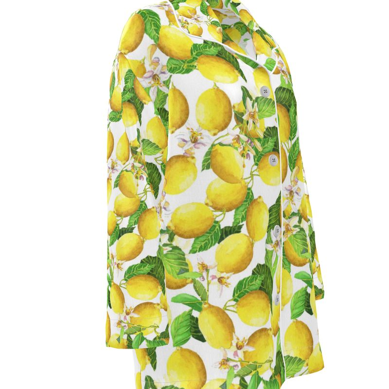 Fresh Lemons Luxury Pajama Shirt