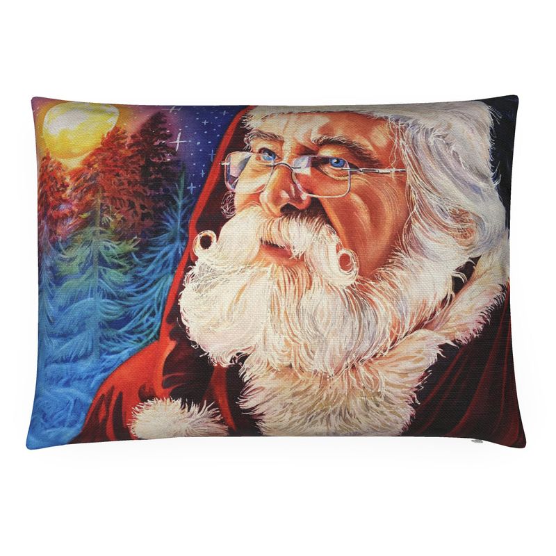 Santa in the Moonlight Pillow