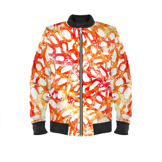 Creamsicle Circles Bomber Jacket