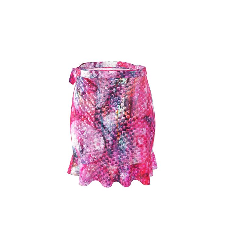 Raspberries and Cream Flounce Skirt