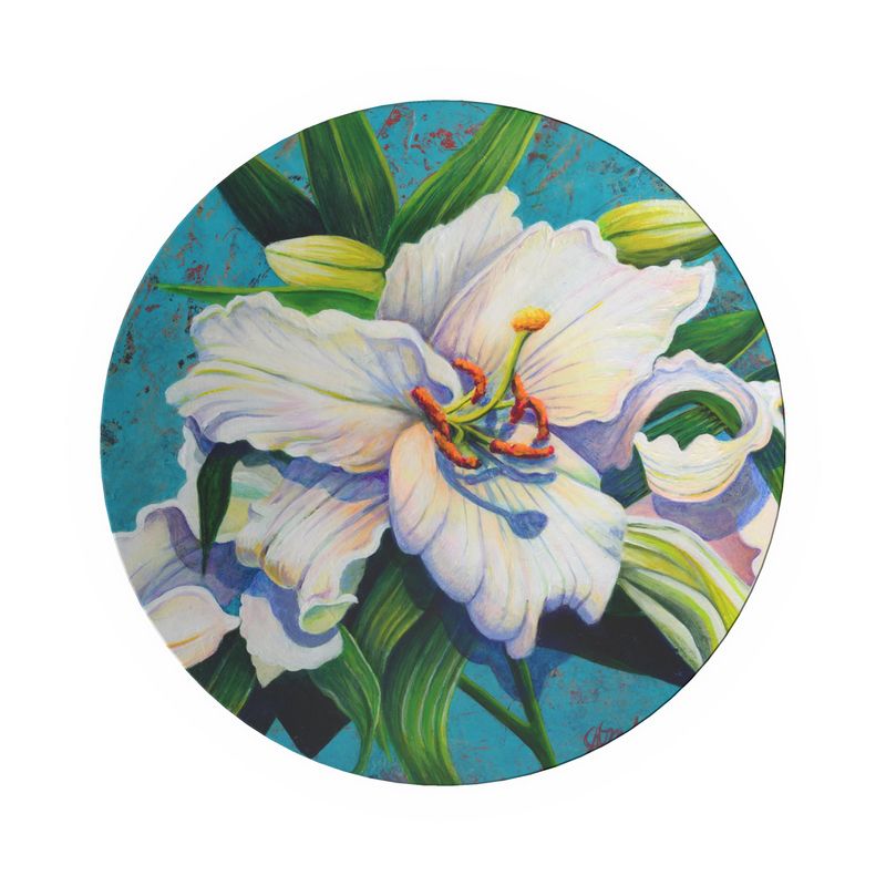 White Lily Ornamental Bowl