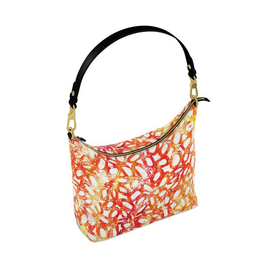 Creamsicle Circles Square Hobo Bag